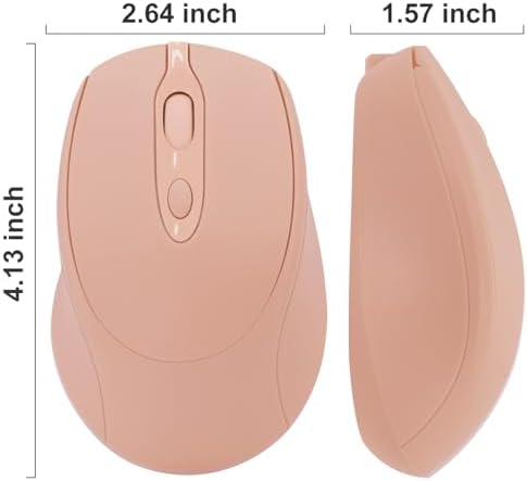 Sleek Silent Rechargeable Wireless Mouse – Ergonomic Light Green Design for Laptop, i Pad, Mac Book, Surface Pro, and More – Perfect for Travel and Everyday Use with Dual Mode Bluetooth Compatibility