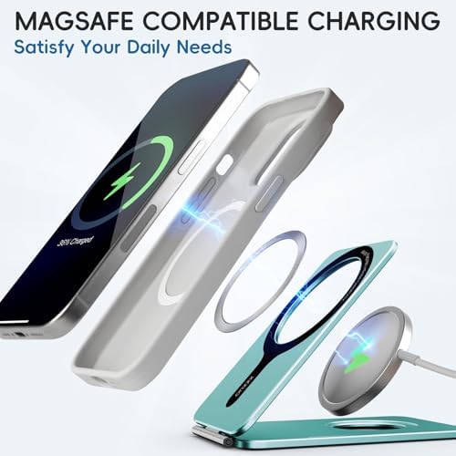 Desert Gold Adjustable Phone Stand – Premium Foldable Aluminum Holder with Magnetic Base for i Phone 16/15/14/13/12 Series – Ergonomic Desk Accessory for Enhanced Productivity and Comfort