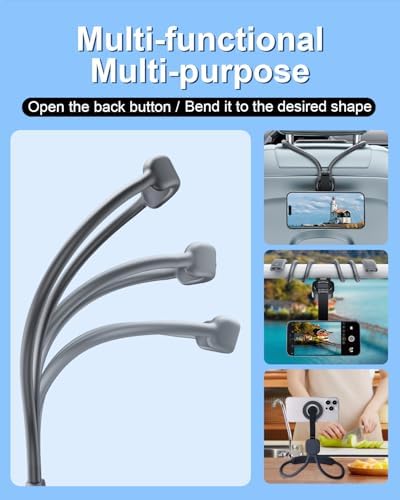 Magnetic Neck Phone Holder for Recording，POV Cell Phone Stand for Video Vlog Selfie,Hands Free Chest Tripod Mount for iPhone 16/15/14/13/12 (Magnetic Version) – Enhanced Compatibility and Speed