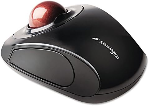 Kensington Orbit Wireless Trackball Mouse with Touch Scroll Ring – Ergonomic Precision for Ultimate Productivity and Speed in Black, Perfect for Versatile Workspaces
