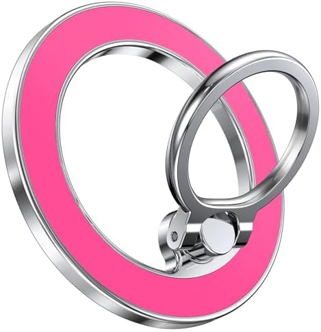 Chic Glitter Magnetic Phone Ring Holder for Mag Safe – Stylish Finger Grip Stand for i Phone, Kindle & Smartphones, Enhanced Stability with Versatile Compatibility for Pop Sockets – Elevate Your Daily Mobile Experience with Glamour and Functionality