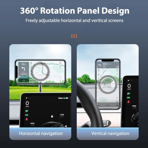 for MagSafe Car Mount, 360° Rotation Phone Holder for Car, Universal Dash Car Mount, All-Metal Magnetic Phone Mount for Car Fit for iPhone 15 14 13 12 Pro Max Plus Mini MagSafe Cases – Enhanced Compatibility and Speed