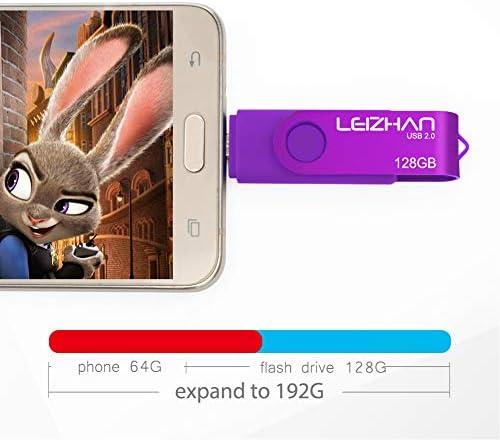 Unlock Ultimate Storage with LEIZHAN 128 GB OTG Flash Drive – Fast USB 2.0 Micro Pendrive for Android Devices, Perfect for Samsung Galaxy, Xiaomi, LG, Sony, One Plus, HTC, and Meizu – Reliable, Portable Memory Solution for Photos, Videos, and Documents