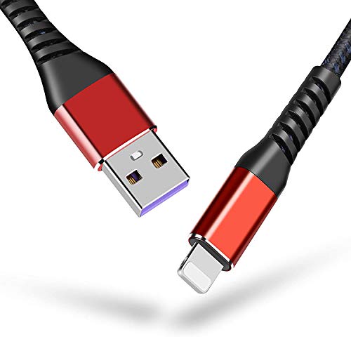 MFi Certified 16 ft Lightning Cable – 2 Pack Extra Long i Phone Charger for Ultimate Charging Flexibility, Fast Data Transfer, Durable Braided Design, Compatible with i Phone 12/11/11 Pro/11 Max/X/XS/XR/XS Max/8/7/6/5 S/SE and i Pad Mini/Air – Enhanced Performance in Blue