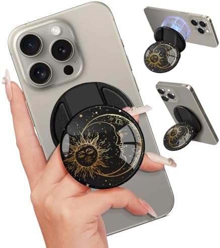 Adorable Cartoon Mag Safe-Compatible Phone Grip Stand – Lightweight Kickstand Ring Holder for Enhanced Usability – Perfect Accessory for i Phone 16/15/14/13/12 with Playful Design for Women and Girls – Durable, Easy-to-Install Magnetic Phone Accessory