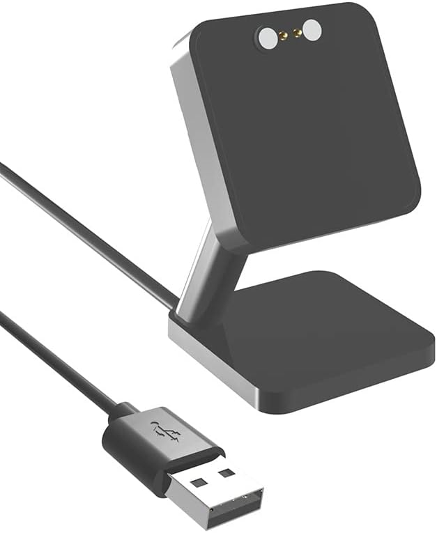 Lamshaw TOZO S3 & S4 Smart Watch Charging Dock – Ergonomic Desk Stand for Fast Charging and Enhanced Compatibility – Sleek Black Design for Organized Workspaces and Reliable Power Supply – Ideal Smartwatch Accessory for Efficient Charging