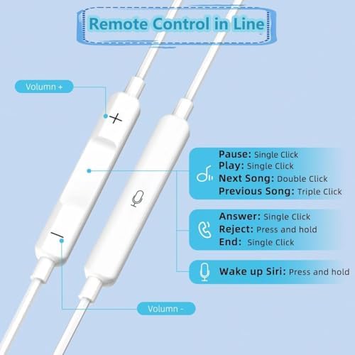 Enhance Your Sound Journey with i Phone-Compatible Wired Earbuds Featuring Lightning Connector – Superior Comfort and Built-in Microphone for Hands-Free Calls – Perfect for Daily Use, Commuting, and Crystal-Clear Audio – Durable Design Ensures Long-Lasting Performance and All-Day Comfort – Seamless Control for Music Playback and Volume Adjustment Across i Phone Models 14, 13, 12, 11, XR, XS, X, 8, SE, Pro, Pro Max – Immerse Yourself in Rich Sound Quality Without Bluetooth Hassles – Ideal Solution for Music Lovers and On-the-Go Professionals Seeking Reliable Connectivity and Ergonomic Fit.
