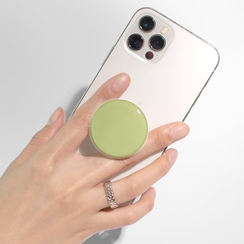 Transform Your Mobile Interaction with the On The Grip Macaron Color Collapsible Phone Grip & Stand – Chic White Round Holder for Optimal Device Control, Universal Compatibility, and Effortless Hands-Free Viewing – Ideal Smartphone Accessory for Secure Handling and Travel-Friendly Design