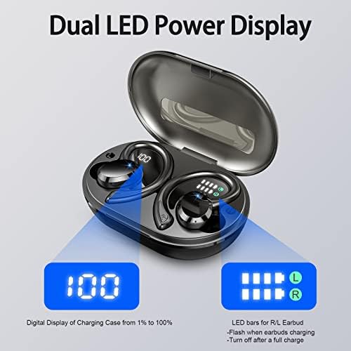 Premium Waterproof Bluetooth Earbuds with 48-Hour Playtime | Hi-Fi Stereo Sound & Enhanced Noise Cancellation | Ergonomic Sport Design for Active Lifestyles | IP7 Rated & Seamless Device Compatibility