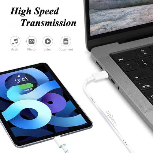 Dual 20 W USB-C Fast Charger Kit for i Pad – 2 Pack with 10 FT Charging Cables for i Pad Pro, Air, Mini – Rapid Power Adapter for Enhanced Performance and Portability