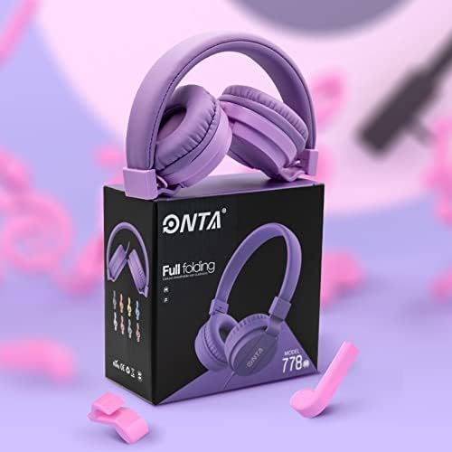 Premium ONTA Kids Headphones – Comfortable Noise-Canceling On-Ear Headset for Young Learners | Durable Wired Earphones Designed for School, Travel, and Home | Perfect Fit for i Pads, Smartphones, and Laptops | Unmatched Sound Quality for Ages 3+