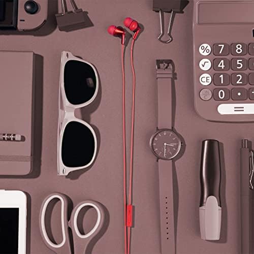 Panasonic Ergo Fit Wired Earbuds with Microphone – Superior Sound Quality with Ergonomic Comfort, Universal 3.5 mm Jack Earphones for Phones and Laptops in Stylish Metallic Purple – Custom-Fit Earpieces (S/M/L) for Optimal Audio Experience and Hands-Free Calls – RP-TCM125-VA