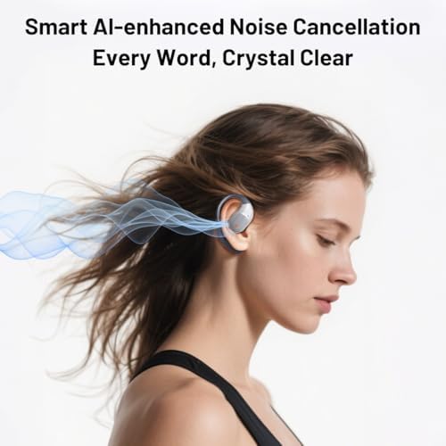 Transform Your Workout with Tsnapoo Wireless Open Ear Sports Earbuds – Cutting-Edge Bluetooth 5.4 for Effortless Connectivity – Premium Hi-Fi Audio for Crystal-Clear Calls – Ergonomic Over-Ear Hooks and Neck Sling for Secure Comfort – Waterproof Design Perfect for Intense Gym Sessions, Running, and Outdoor Activities – Lightweight and Durable for Active Lifestyles – Stay Aware and Engaged with Open-Ear Innovation – Elevate Your Audio Experience and Embrace Every Fitness Challenge!