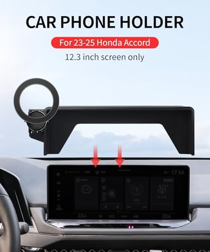 Maser Weller Premium Car Phone Holder for 2018-2022 Honda Accord: 360° Rotatable Mount with Mag Safe Compatibility – Secure Clip Design for Enhanced Safety and Convenience Without Blocking Air Vents – Ideal for 8-Inch Screens and Daily Use