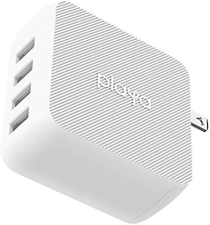 Playa Multi-USB Wall Charger – 4-Port Fast Charging Adapter for i Phone 11, 12, XS, XR, X, i Pad, Air Pods, Samsung S20, Note10, Pixel 4 & More – Universal Power Hub for Home, Office & Travel with Enhanced Compatibility and Safety Features