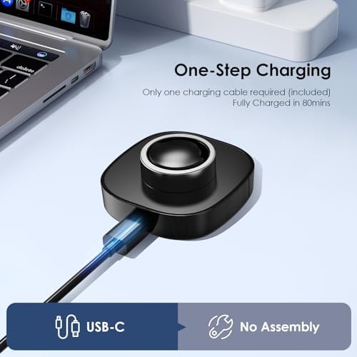 Oura Ring Gen3 Compatible Fast Charging Dock – Size 8 USB-C Station for Optimal Smart Ring Performance – Rapid Power Boost and Sleek Design for Wellness Tracking Convenience