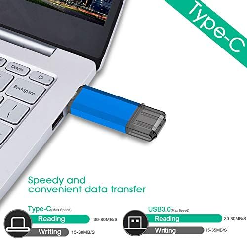 TOPESEL 128 GB Waterproof USB C Flash Drive – Dual USB 3.0 A & Type C Thumb Drive for Seamless Data Transfer on Computer, Mac, Smartphone & Tablet – Compact, Durable OTG Storage Solution for Professionals and Students