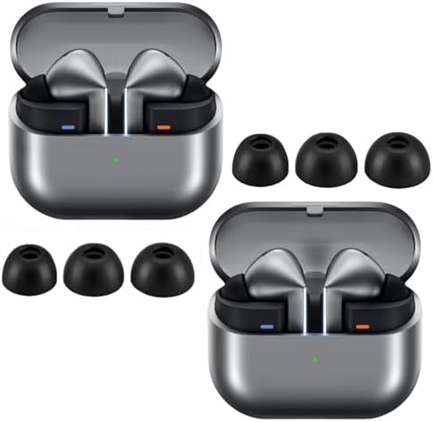 Premium Memory Foam Eartips for Galaxy Buds3 Pro – 6 Pairs of Silicone Noise-Canceling Tips for Ultimate Sound Isolation – Custom Fit for Samsung Galaxy Buds Pro 3 – Lightweight, Effortless Installation, Ideal for Daily Listening Experience