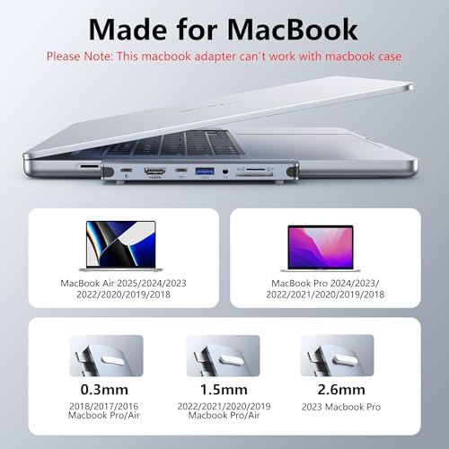 Unlock Your Mac Book’s Full Potential with the Premium 8-in-2 USB C Hub HDMI Adapter – Ultimate Thunderbolt 3 & 10 G USB Data Ports, Stunning 4 K Output, and Sleek Compact Design for 2018-2025 Mac Book Pro & Air Models – Effortless Connectivity, Fast Transfers, and Seamless Streaming for Professionals on the Go!