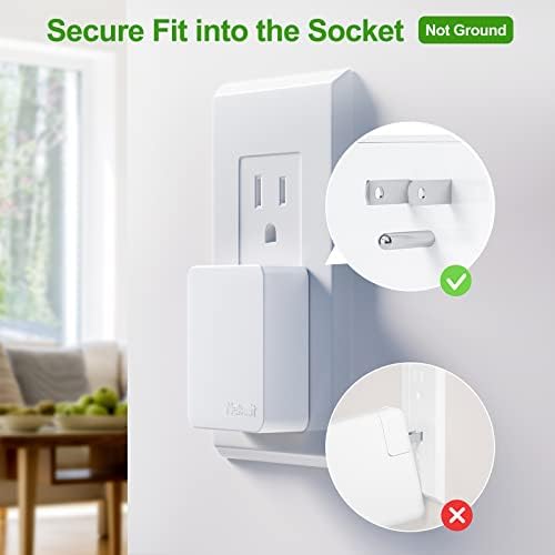Nekmit Dual-Port Flat USB Wall Charger – Compact & Stylish Purple Fast Charging Solution with Smart IC Technology for i Phone, Galaxy, Pixel, i Pad Pro, Air Pods, and More, Perfect for Travel and Everyday Use