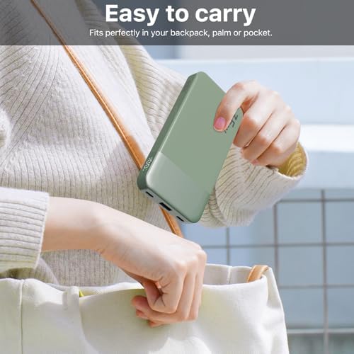 NOBIS 10000 m Ah Fast Charging Power Bank with Digital Display – Versatile USB-C Battery Pack for i Phone, i Pad, Android & More (25 W) – Compact, Reliable Charging Solution for On-the-Go Power Needs