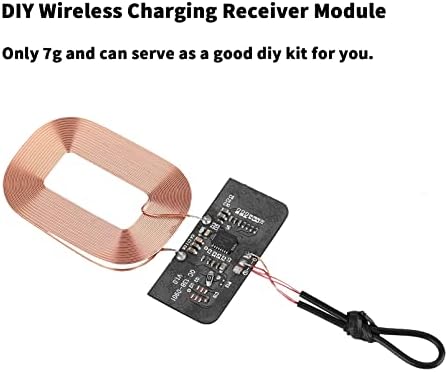 Transform Your Device with 2 Pack Qi-Compatible Wireless Charger Receiver Modules – Innovative Magnetic Spacer for Effortless Alignment, Cutting-Edge Safety Features Including Short-Circuit and Over-Voltage Protection – Ultimate Wireless Charging Solution for Modern Tech Enthusiasts