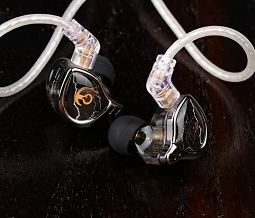 Elevate Your Audio Experience with Linsoul QKZ x HBB Hi-Fi In-Ear Monitor Earphones – Premium 10 mm Titanium-Coated Diaphragm for Superior Sound Clarity, Semi-Open Cavity Design for Natural Soundstage, Detachable Silver-Plated Cable for Enhanced Durability, and Noise-Canceling Technology for Immersive Listening – Perfect for Audiophiles and Music Lovers with Built-In Mic for Calls and Versatile Device Compatibility.