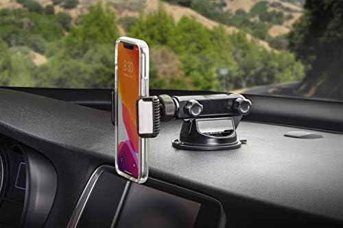 Scosche HDVM 3-in-1 Universal Cell Phone Mount: Versatile Suction Cup Holder for Windshield, Dashboard, and Vent – Compatible with i Phone 16/15/14/13/12 & Smartphones Up to 3.5 Inches – Enhanced Stability for Safe Hands-Free Use