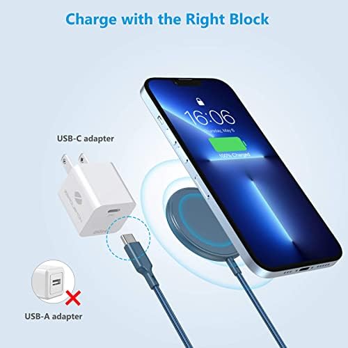 ZEROLEMON Magnetic Wireless Charging Pad with 10 ft Cable – Ultra-Fast Charger for i Phone 16 Pro Max, 15/14/13/12 Pro Max, Plus, Mini & Air Pods – Effortless Mag-Safe Alignment, Premium Design for Maximum Charging Efficiency and Style