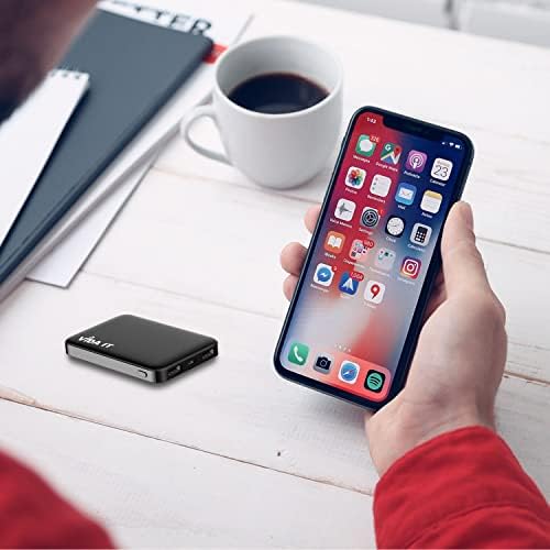 Ultra Compact 2-Pack Power Bank for Heated Apparel – 5000 m Ah Portable Charger with Dual USB Output for Vests, Jackets, and Socks – Lightweight, Rapid Charging for i Phone, Samsung, and Android Devices – Essential Outdoor Power Solution