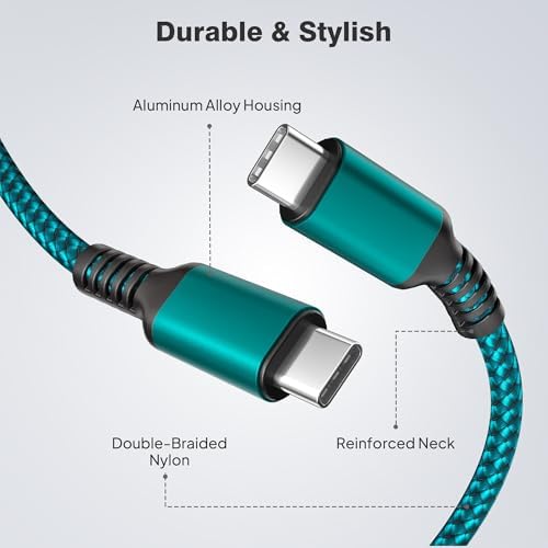 Elevate Your Charging Game with Elebase i Phone 16 Pro Max 3-Pack Charging Cables – 3.3 FT, 6.6 FT, 10 FT USB-C to USB-C Fast Charger for i Phone 16, Mac Book, Air Pods 4, i Pad Air 5/Mini 6, Samsung Galaxy S25/S24/S23 Ultra – Unmatched Durability & 100 W Rapid Power Delivery for Home, Office, and Travel Use