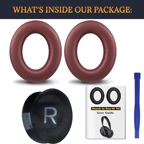 Upgrade Your Bose 700 Headphones with SOULWIT Luxurious Replacement Earpads – Premium Protein Leather & High-Density Foam for Optimal Noise Isolation and Comfort – Stylish Purple-Black Design Perfect for Audiophiles & Casual Listeners