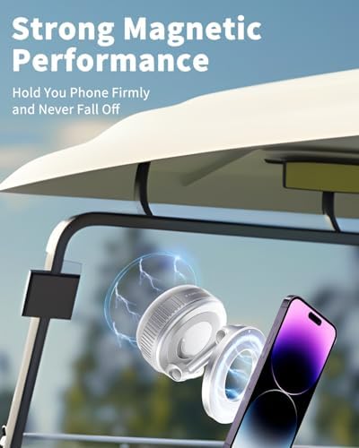2025 Upgraded Vacuum Magnetic Phone Holder, Car Phone Holder for Magsafe [89+LBS Suction & 2800gf Magnetic] Suction Cup 360° Adjustable Phone Mount Car Truck Accessories for Women Men – Enhanced Compatibility and Speed