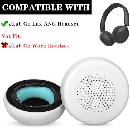 Transform Your JLab Go Lux ANC Wireless Headphones with Luxurious Mauve Earpads – Superior Comfort, Optimized Sound Isolation, and Seamless Installation for Endless Listening Enjoyment