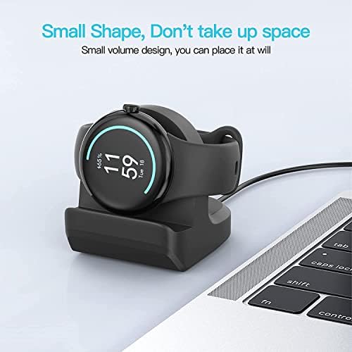 TUCANA Premium Silicone Charging Stand for Google Pixel Watch – Non-Slip Base Design for Effortless Stability and Fast Charging – Sleek, Space-Saving Accessory for Modern Workspaces – Durable and Easy to Maintain