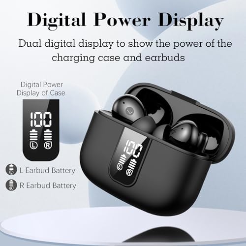 BAFONE Premium 60-Hour True Wireless Bluetooth Earbuds – IPX5 Waterproof Sports Design with Built-in Microphone for Immersive Sound and Comfort – Ideal for Active Lifestyles and Effortless Device Connectivity