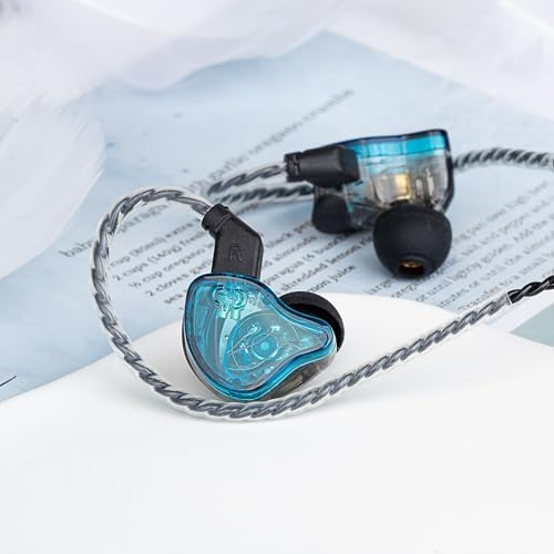 YINYOO KZ ZST Colorful Hybrid In-Ear Earphones – 1 BA + 1 DD Hi-Fi Wired Gaming Headset with Noise Isolation for Superior Audio Clarity – Stylish, Ergonomic Design for Enhanced Comfort and Compatibility