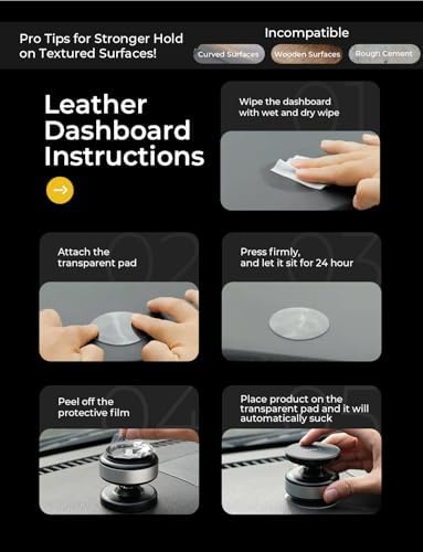 LISEN Mag Safe-Compatible Car Phone Holder – 360° Rotatable Suction Mount for Content Creators & Fitness Enthusiasts – Durable Carbon Fiber Design for Enhanced Stability & Versatility – Ideal for Hands-Free Navigation & Gym Use