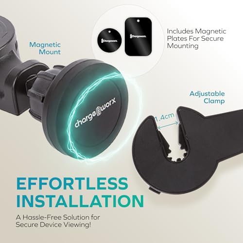 Universal Magnetic Back-Seat Phone & Tablet Mount – 360-Degree Rotating Car Headrest Holder for Ultimate Convenience and Safety on the Road – Ideal for Hands-Free Navigation and Entertainment