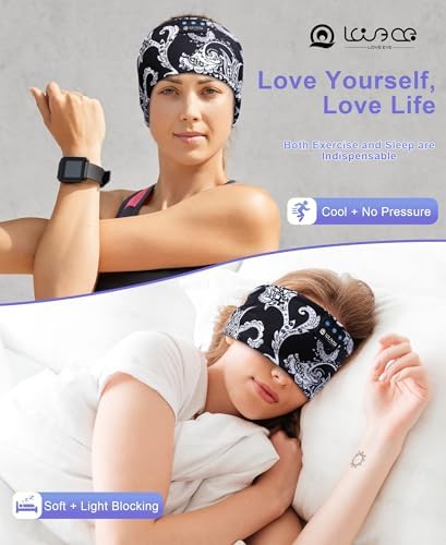 Ultimate Bluetooth 5.4 Sleep Headband Headphones – Designed for Side Sleepers, Unmatched Comfort for Active Lifestyles, Superior Sound Quality, Ergonomic Fit for Enhanced Relaxation, Ideal Tech Gift for Music and Podcast Enthusiasts