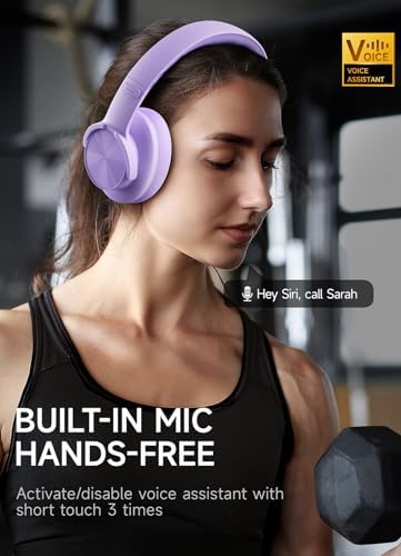 Transform Your Sound Experience with Picun B8 Over-Ear Wireless Bluetooth Headphones – Incredible 120-Hour Battery Life, Custom EQ Modes, and Powerful Deep Bass for Ultimate Immersion – Ideal for Travel, Office, and Daily Adventures in Chic Purple
