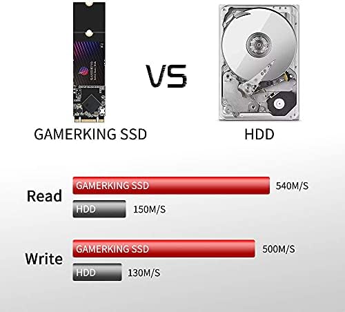 Transform Your Computing with GAMERKING 120 GB m SATA SSD – Lightning-Fast Internal Solid State Drive for Desktops and Laptops, SATA III 6 Gb/s for Superior Speed and Reliability