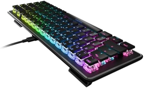 Experience Unmatched Gaming Precision with Turtle Beach Vulcan TKL Tenkeyless Mechanical Keyboard – Linear Titan Switch, Customizable AIMO RGB Lighting, Durable Aluminum Build, and Portable USB-C Connectivity for Ultimate Performance and Style