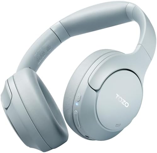Unleash Superior Sound with TOZO HT2 Wireless Over-Ear Headphones – Advanced Noise Cancellation, Customizable EQ, and 60-Hour Battery Life for Ultimate Listening on the Go or at Home