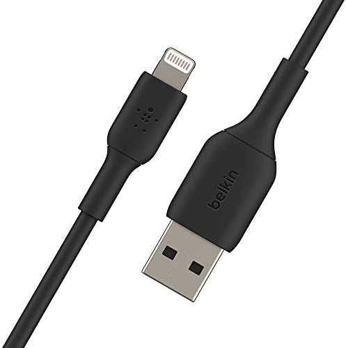 Belkin Boost Charge 9.8 ft Lightning Cable – MFi Certified Apple i Phone Charger for Fast, Convenient Charging – Durable & Tangle-Free USB to Lightning Cord in Sleek White Design – Perfect Length for Uninterrupted Use – Elevate Your Apple Device Experience