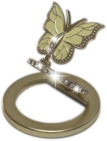Sleek Gold Magnetic Phone Ring Holder for Mag Safe – Versatile Adjustable Kickstand & Enhanced Grip for Ultimate Hands-Free Experience – Essential Accessory for i Phone Users