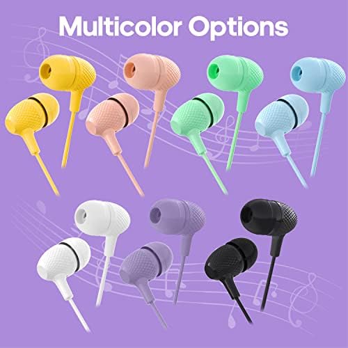 Bulk School Earbuds Headphones – 100 Pack HY400 Black – Premium Quality Audio for Classroom Learning – Comfortable & Durable Earphones for Kids, Teens, and Adults – Versatile Compatibility for Enhanced Educational Engagement