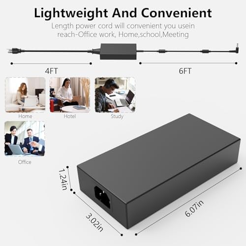 230 W High-Efficiency Power Adapter for Gigabyte Aero & AORUS Laptops – Ultra-Fast Charging, Comprehensive Safety Features, and Broad Compatibility with MSI Gaming Series – Robust Construction with UL & FCC Certification for Dependable Power Delivery