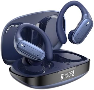 Sport-Optimized Wireless Earbuds with Advanced Noise Cancellation | 50-Hour Bluetooth Headphones for Limitless Training Sessions | IPX7 Waterproof for Enhanced Sweat and Rain Resistance | Compact Portable Design with LED Battery Indicator | Ultimate Comfort and Resilience in Striking Royal Blue