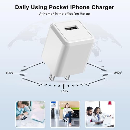 Swift Charge 20 W USB-C Charger for i Phone 15 & i Pad – 6 FT Cable Included – Rapid Power Solution for i Phone 16 Pro Max, i Pad Pro, Mini & Air – Lightweight, Durable, and Versatile Charging Block for All Your Devices – Say Goodbye to Long Wait Times with Enhanced Compatibility and Safety Features